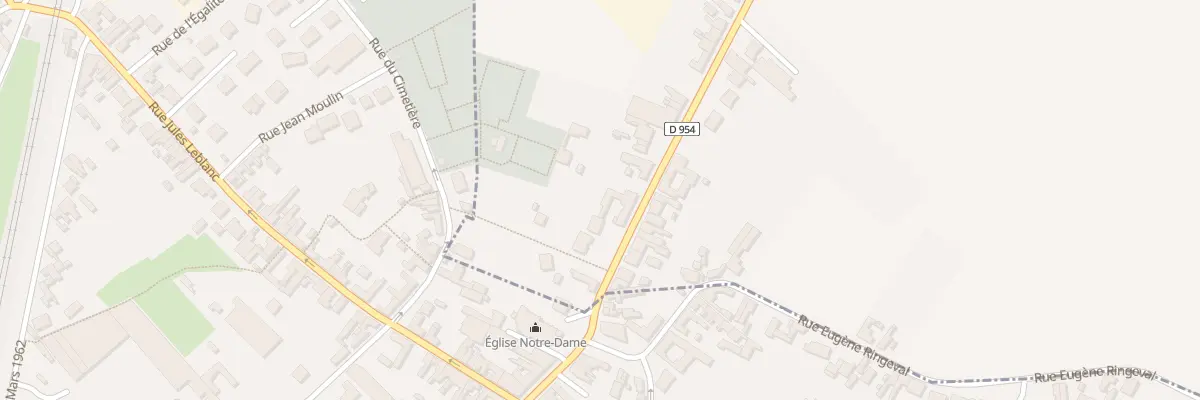 Plan du 433 Rue Léon Gambetta à Wahagnies