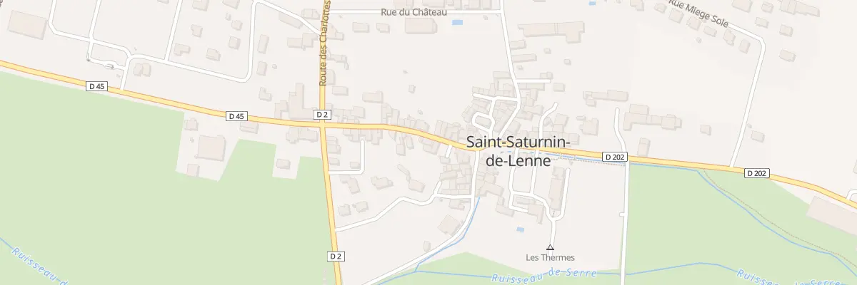 Plan du 5028 Saint Saturnin de Lenne à Saint-Saturnin-de-Lenne