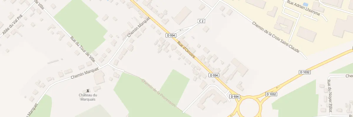Plan du 896 Rue d’Orroire à Noyon