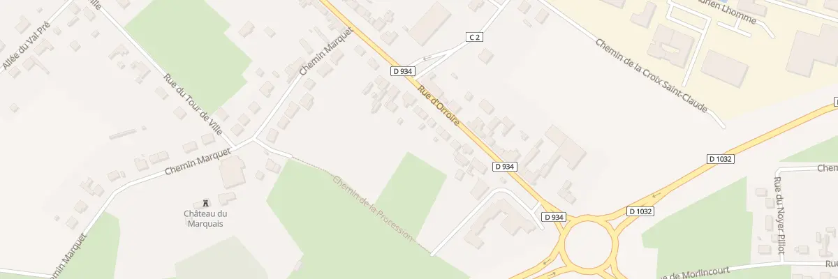 Plan du 908 Rue d’Orroire à Noyon