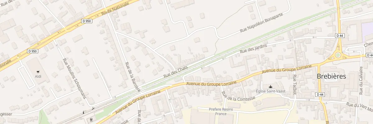 Plan du 7 Rue des Chats à Brebières