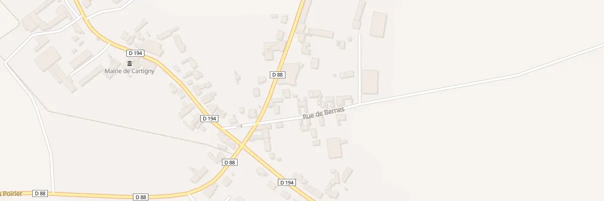 Plan du 1 Rue de Bernes à Cartigny