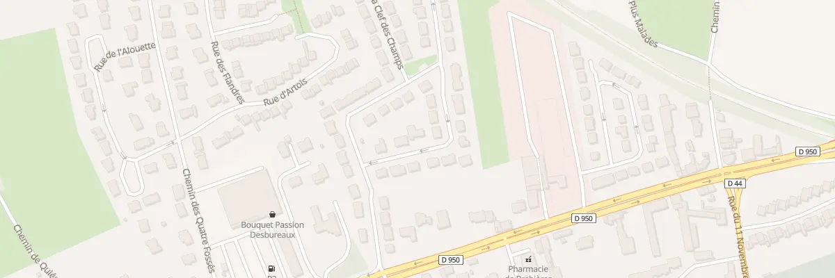 Plan du 55 Rue de la Clef des Champs à Brebières