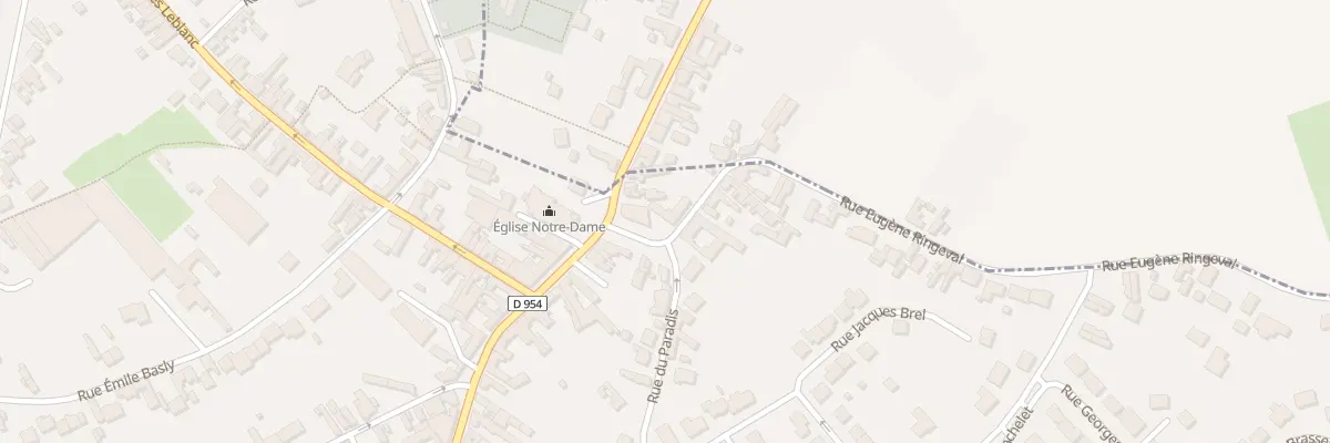 Plan du 2 Rue Eugène Ringeval à Libercourt
