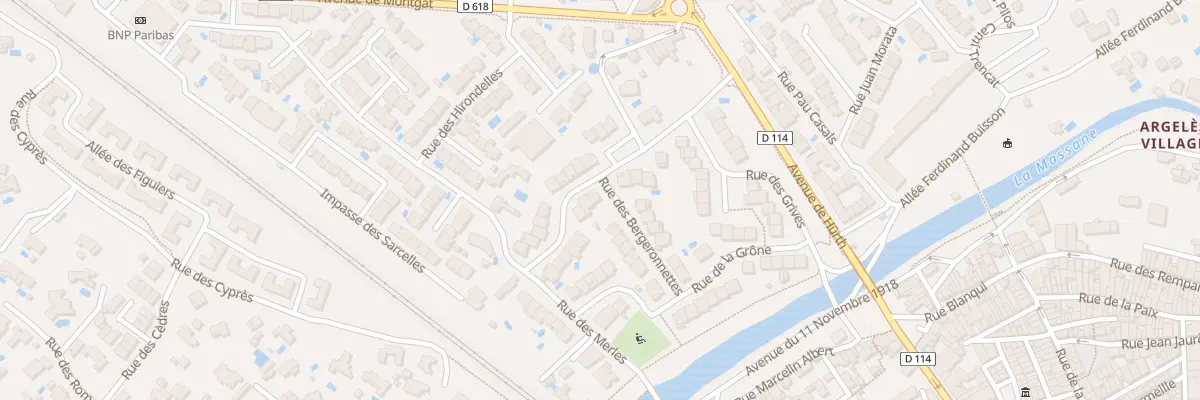 Plan du 2 Rue des Bergeronnettes à Argelès-sur-Mer