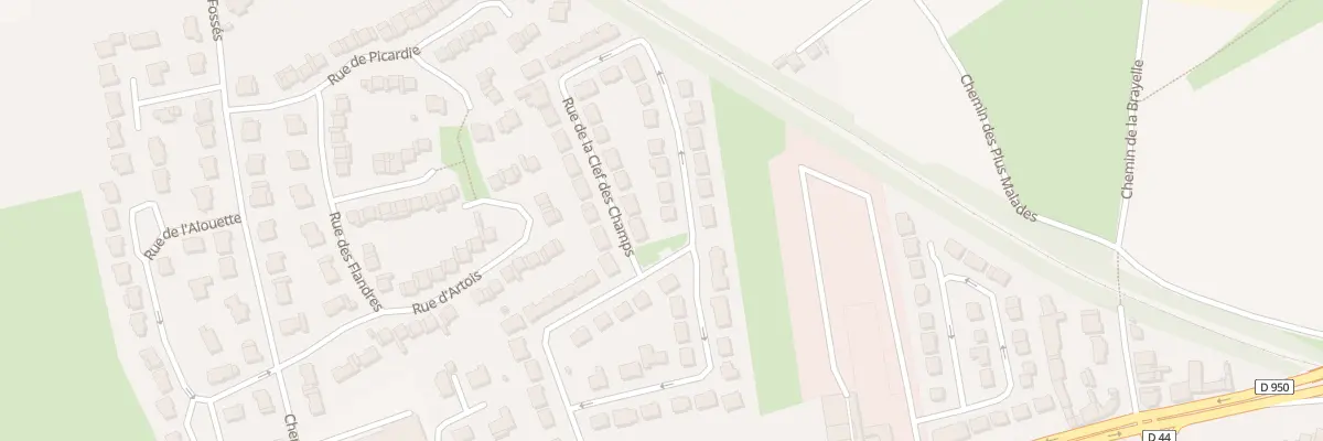 Plan du 45 Rue de la Clef des Champs à Brebières