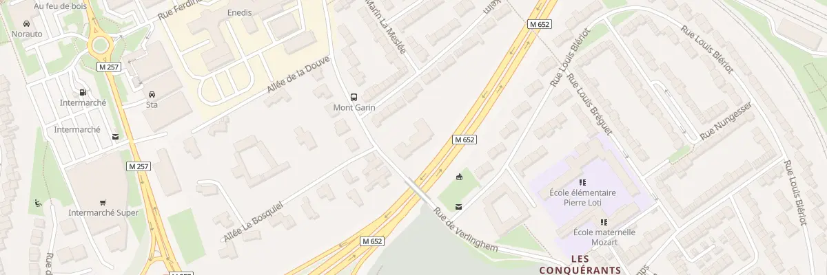 Plan de la Rue de Verlinghem à Lambersart