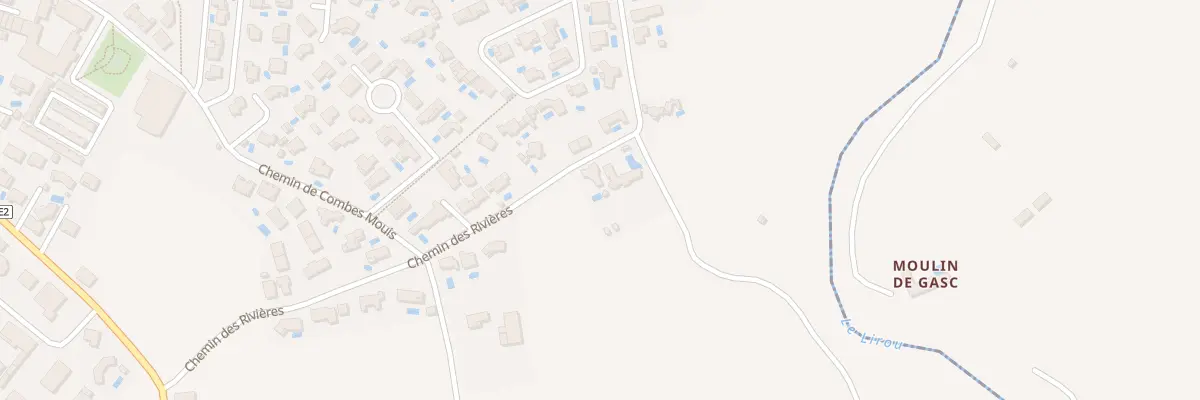 Plan du 4 Che des Rivieres à Creissan