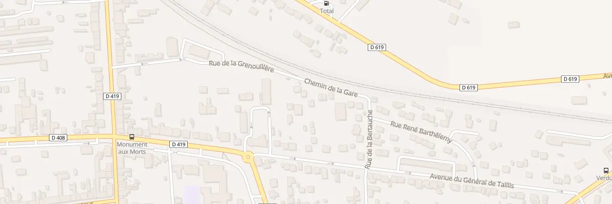 Plan du 11 Che de la Gare à Nangis