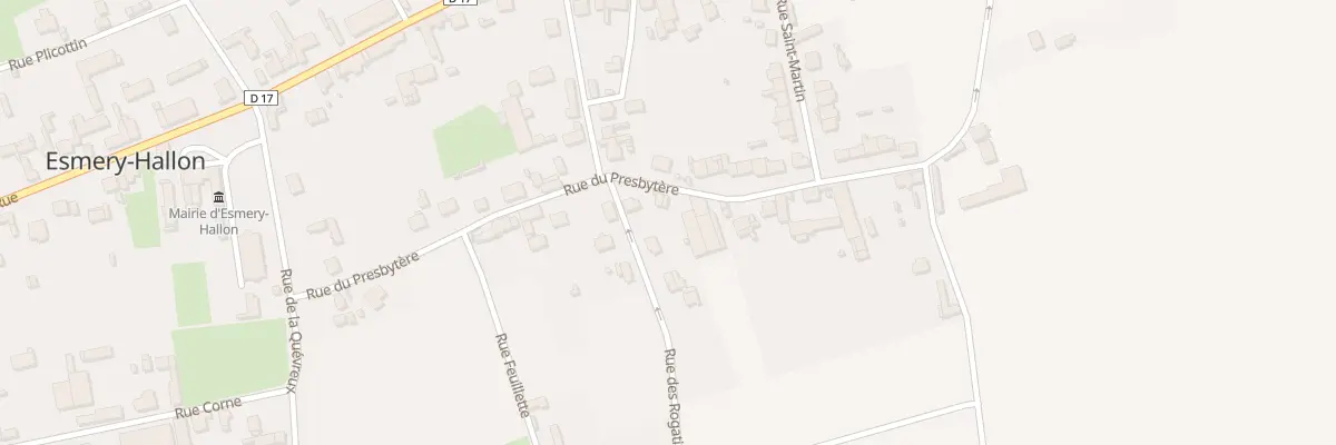 Plan du 12 Rue du Presbytère à Esmery-Hallon