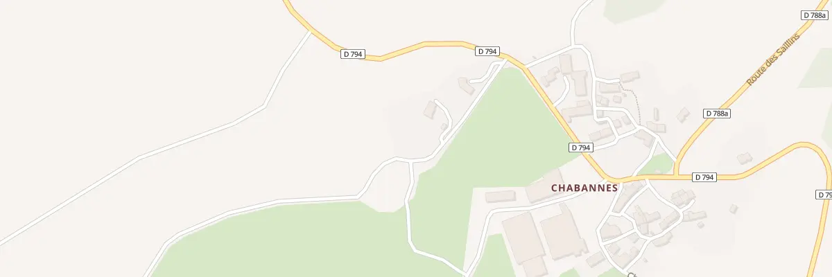 Plan du 5098 Chabannes à Cournols