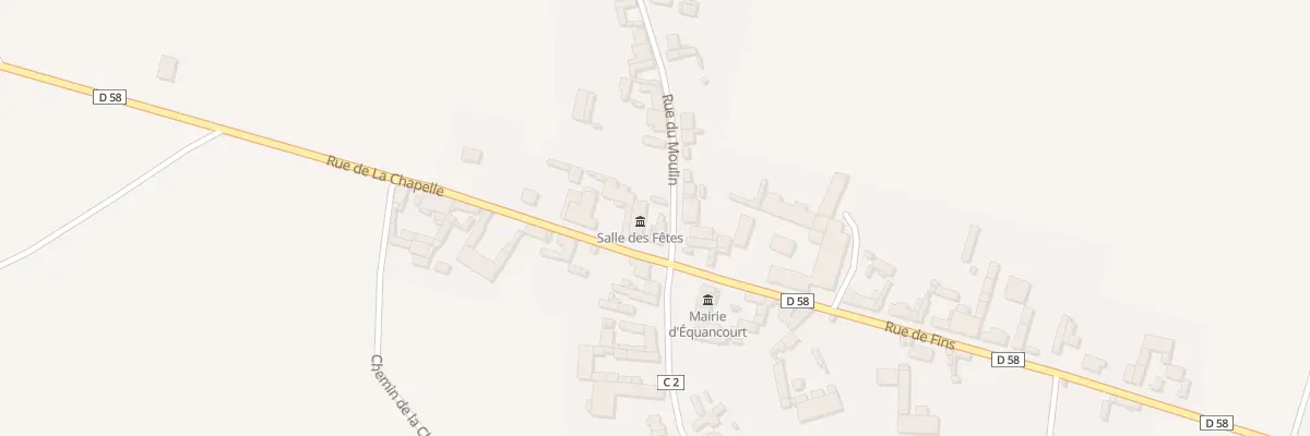 Plan du 2 Rue de la Chapelle à Équancourt