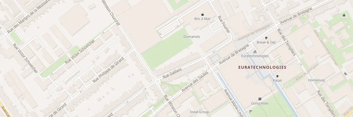 Plan du 25 Rue Galliéni à Lille