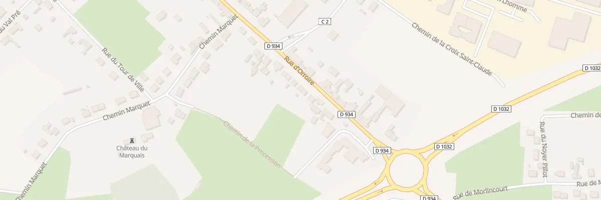 Plan du 930 Rue d’Orroire à Noyon
