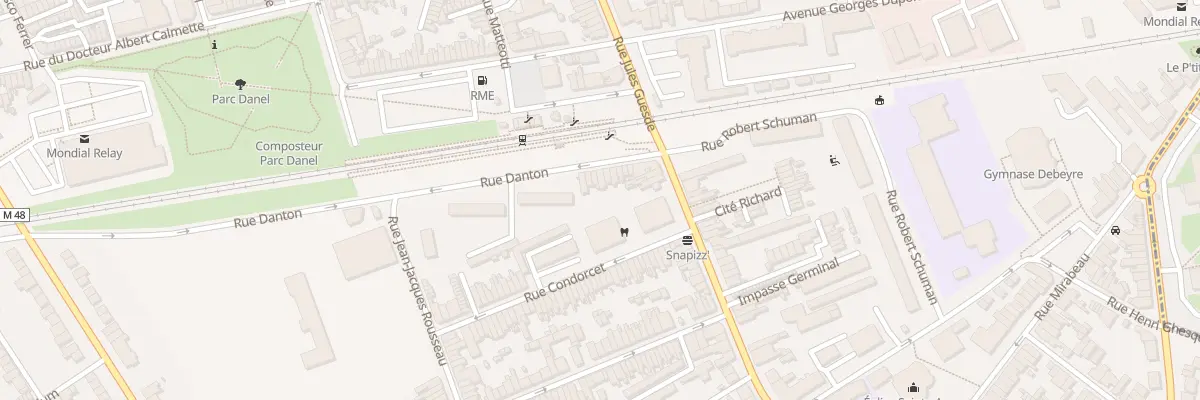 Plan du 13 Rue Danton à Loos