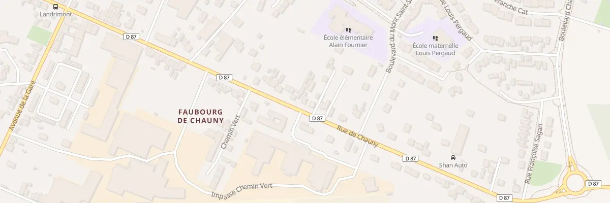 Plan du 497 Rue de Chauny à Noyon