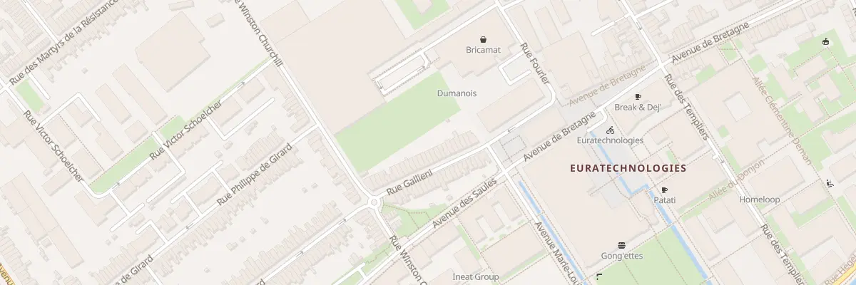 Plan du 29 Rue Galliéni à Lille