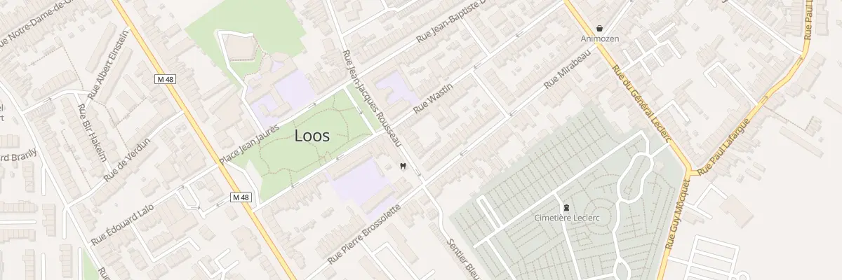 Plan du 89 Rue Jean-Jacques Rousseau à Loos