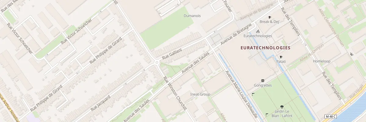 Plan du 18 Rue Galliéni à Lille