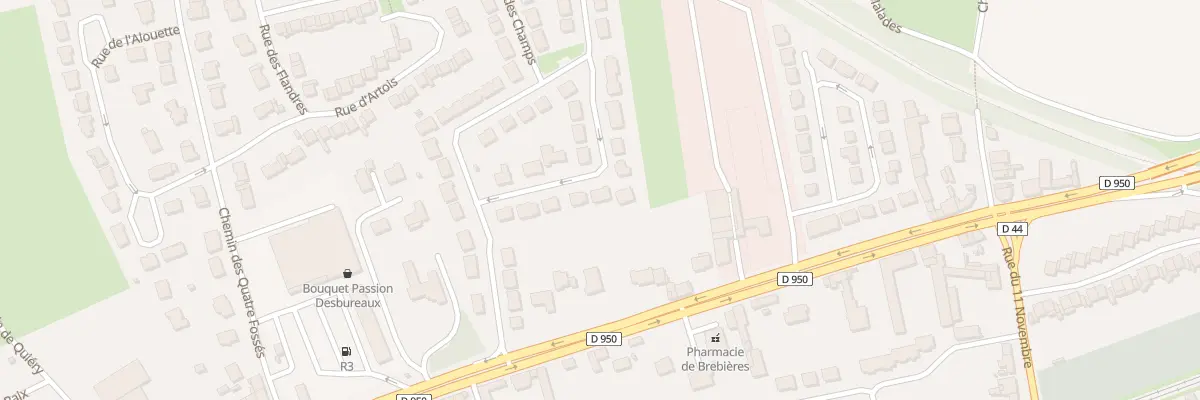 Plan du 66 Rue de la Clef des Champs à Brebières