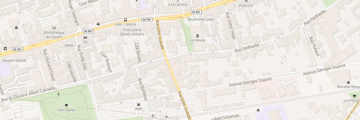 Plan du 553 Rue Faidherbe à Loos