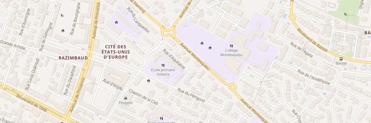 Plan du 20 Rue d’Aquitaine à Narbonne
