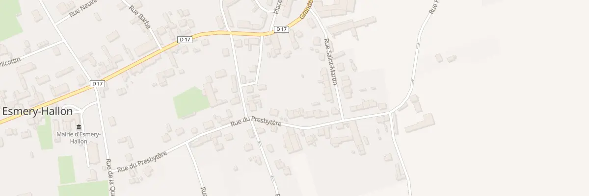 Plan du 17 Rue du Presbytère à Esmery-Hallon