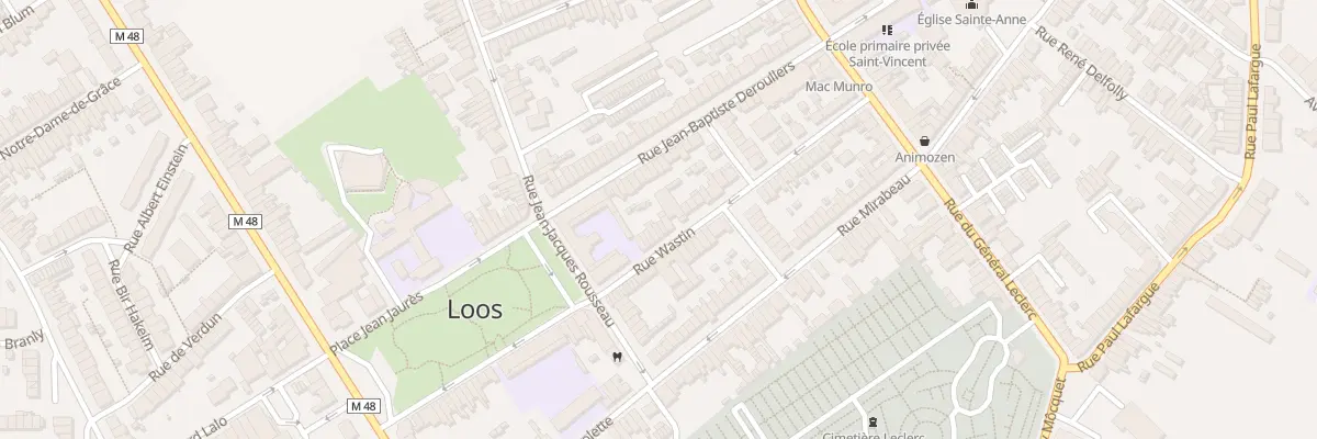 Plan du 30 Rue Wastin à Loos