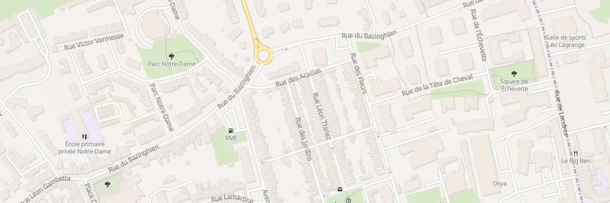 Plan du 101 Rue Léon Thiriez à Loos
