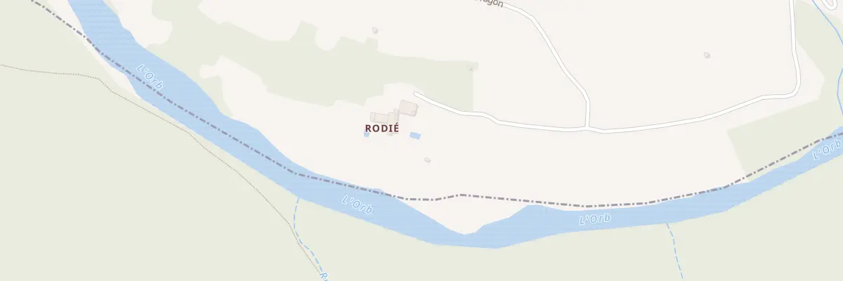 Plan du 5011F Rodie à Colombières-sur-Orb