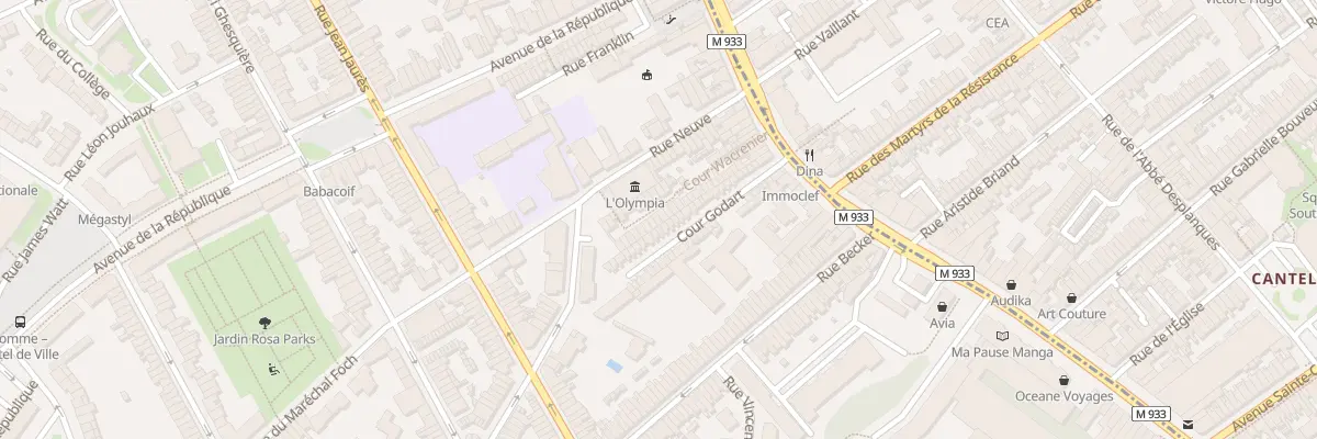 Plan du 10 Vc Sainte Helene Rue Neuve à Lille