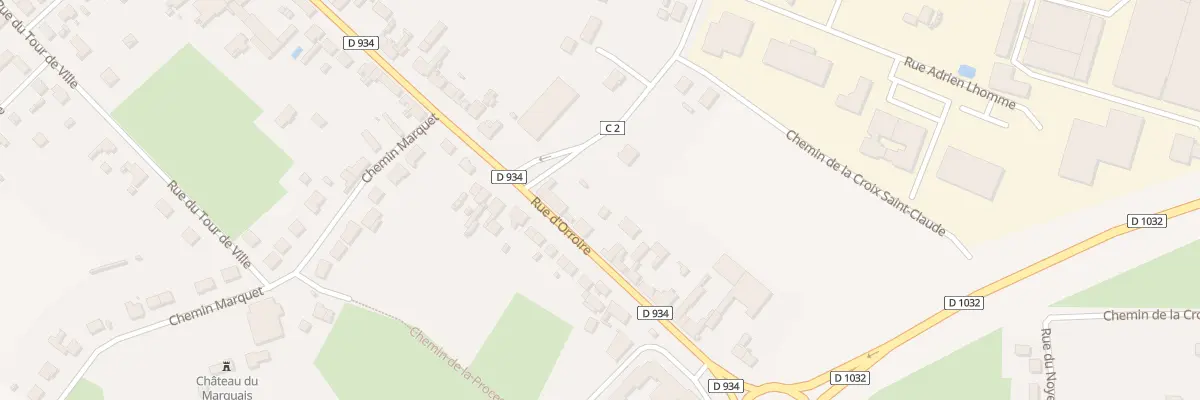Plan du 911 Rue d’Orroire à Noyon