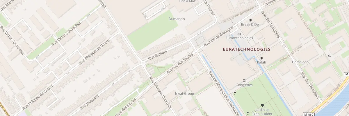 Plan du 26 Rue Galliéni à Lille