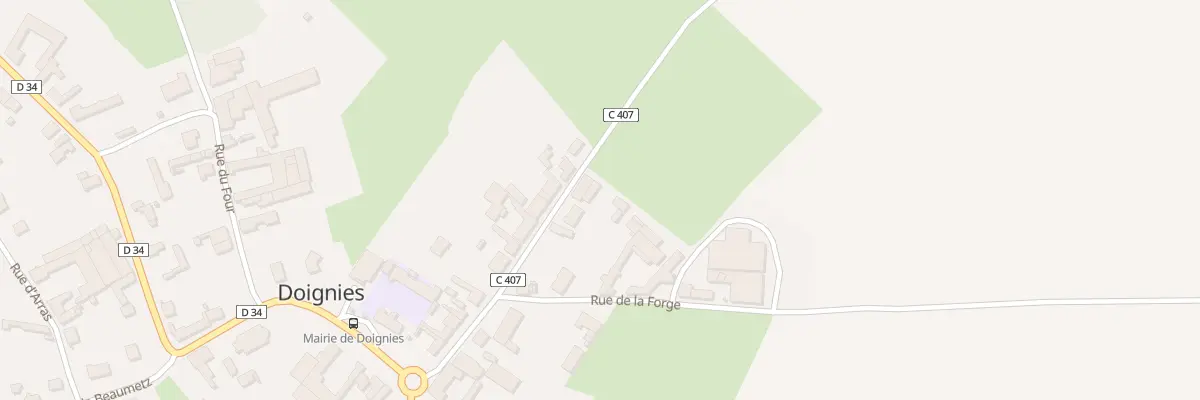 Plan du 12 Rue de Boursies à Doignies