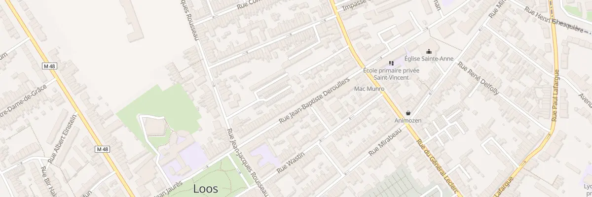 Plan du 30 Rue Jean B Deroullers à Loos