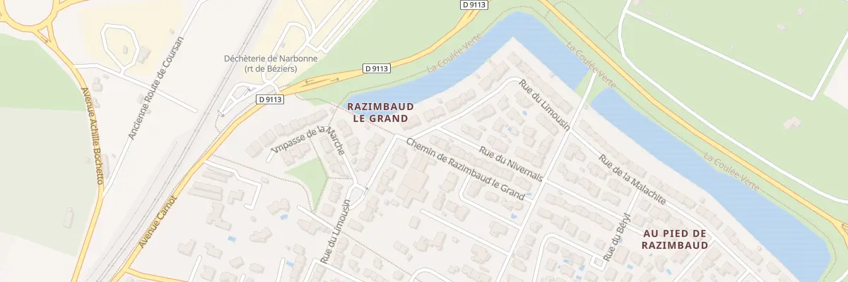 Plan du 2 Rue du Nivernais à Narbonne
