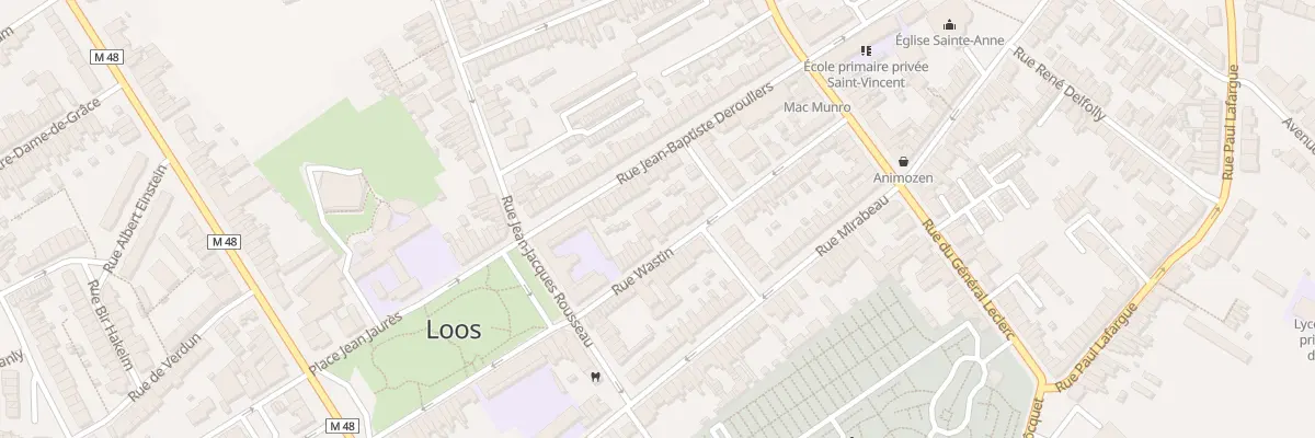 Plan du 22 Rue Wastin à Loos