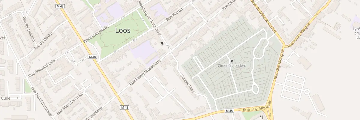 Plan du 2 Rue Mirabeau à Loos