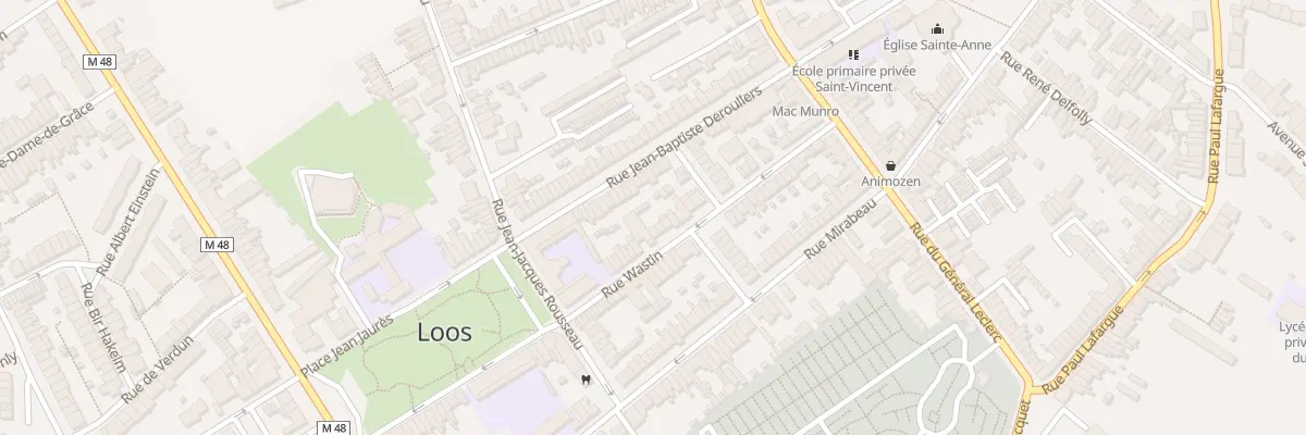 Plan du 20 Rue Wastin à Loos
