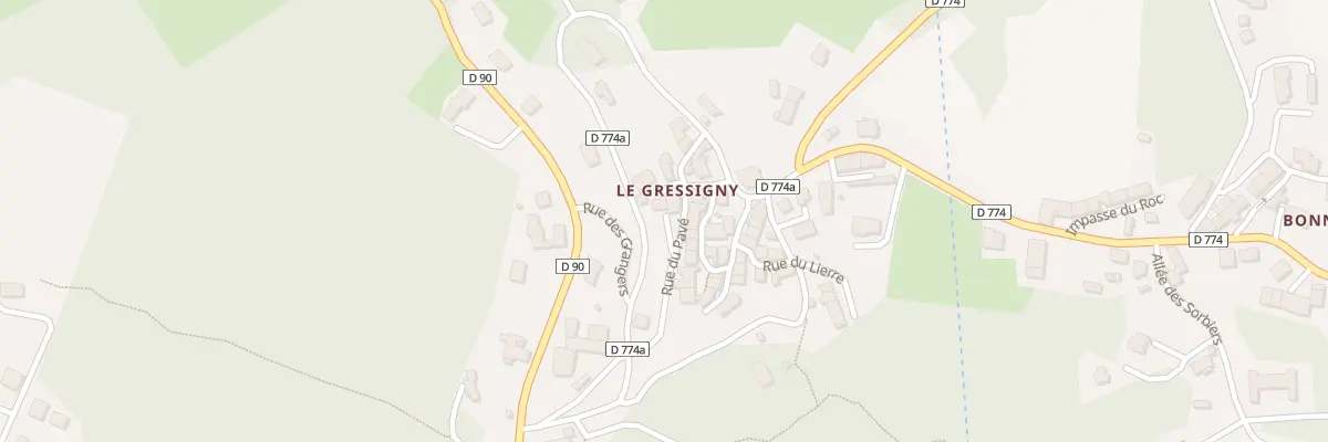 Plan du 1 Rue du Pave - Le Gressigny à Orcines