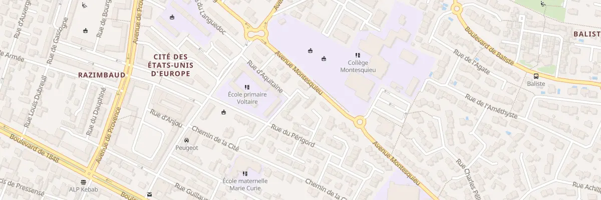 Plan du 8 Rue d’Aquitaine à Narbonne