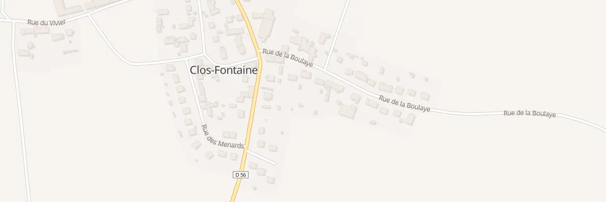 Plan du 6 Rue de la Boulaye à Clos-Fontaine