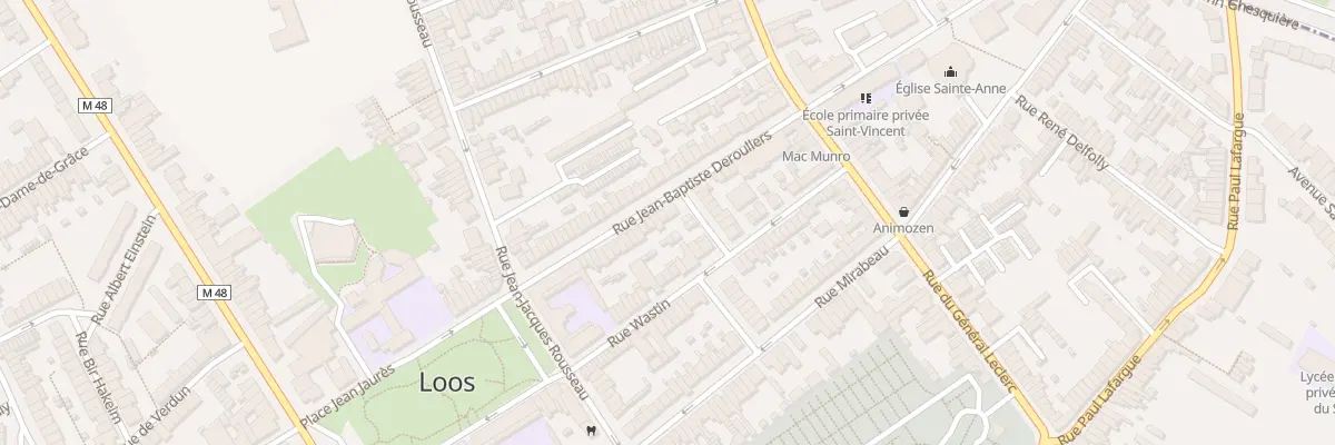 Plan du 11 Rue Jean B Deroullers à Loos