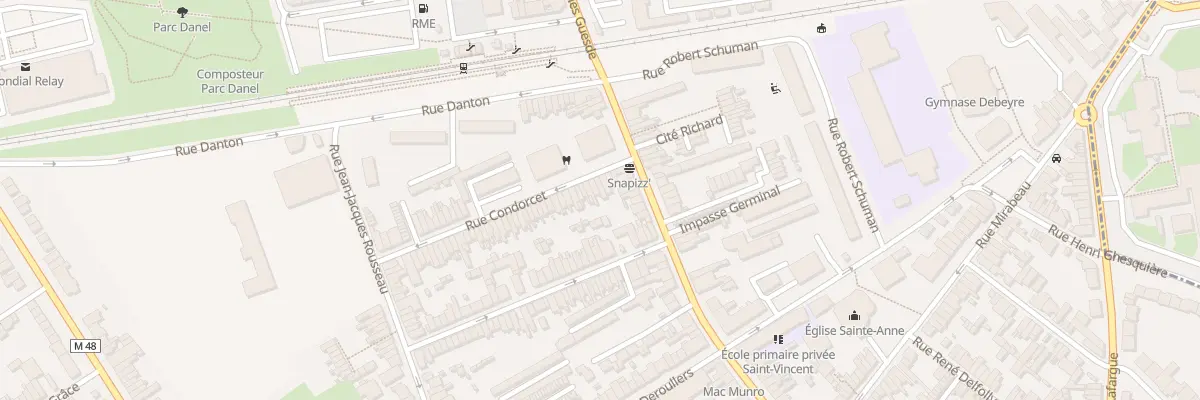 Plan du 5 Rue Condorcet à Loos