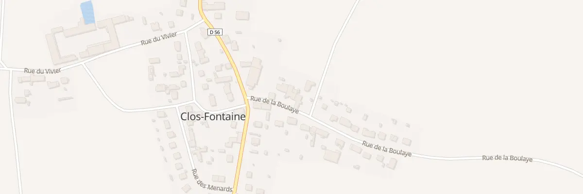 Plan du 3 Rue de la Boulaye à Clos-Fontaine