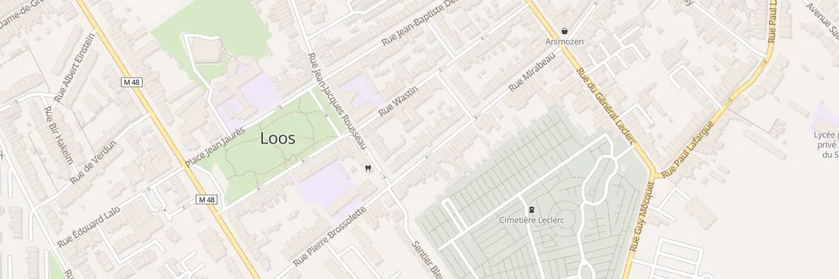 Plan du 17 Rue Mirabeau à Loos
