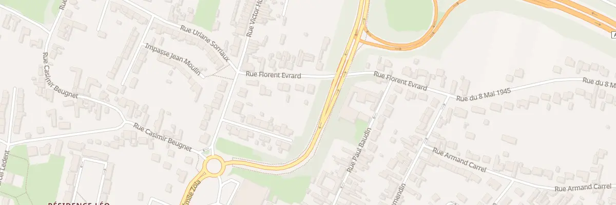 Plan du 18 Rue Florent Evrard à Courcelles-lès-Lens