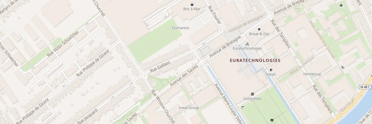 Plan du 36 Rue Galliéni à Lille