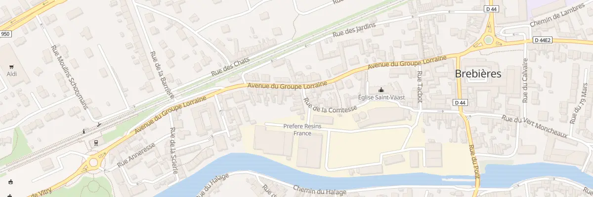 Plan du 2 Rue Comtesse à Brebières