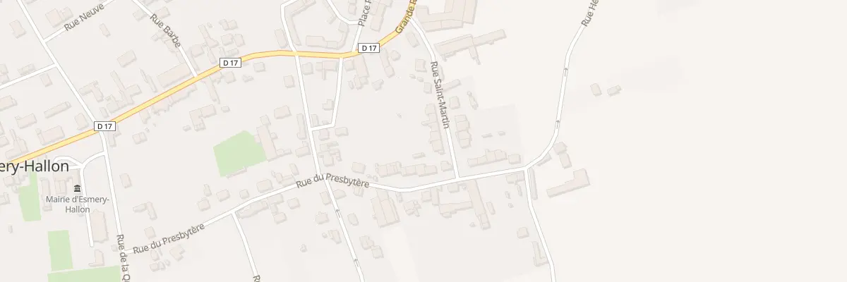 Plan du 14 Rue Saint Martin à Esmery-Hallon